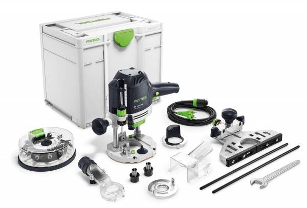 SET: Festool kraftvolle Oberfräse OF 1400 EBQ-Plus + Fräserbox - 576540