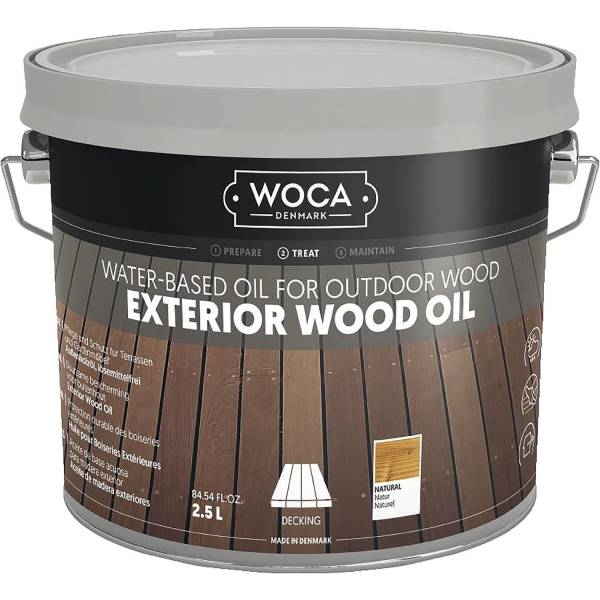 WOCA Exterior Öl - für den Außenbereich - 2,5 Liter, Natur