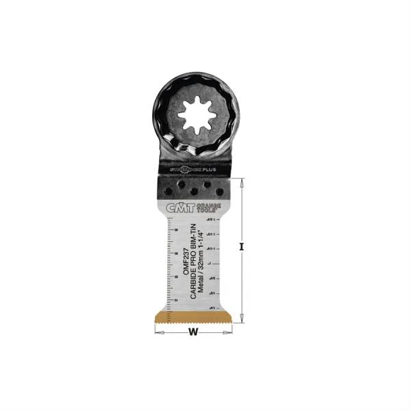 CMT 237 Carbide Pro Tauchsägeblatt für Oszillierer 32 mm / Länge 60 mm STARLOC Plus - OMF237-X1