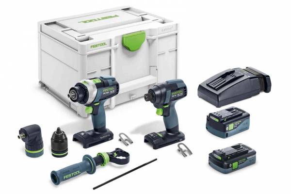 Festool Schrauber-Set (Akku-Schlagschrauber + Akku-Schlagbohrschrauber) TID 18 5,0/4,0-Set TPC 18/4 - 577654