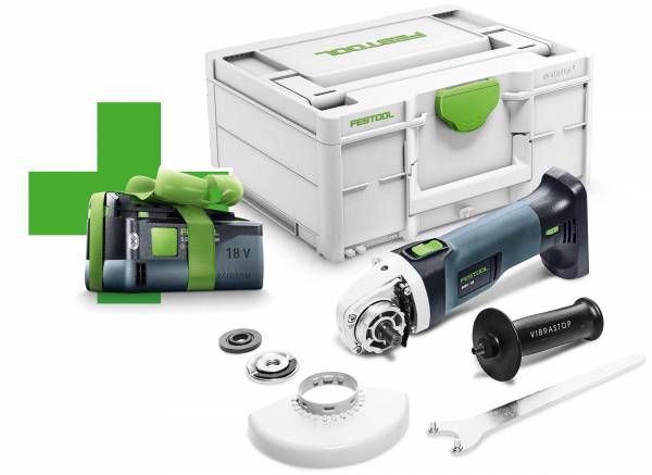 GRATIS AKKU - Festool Akku-Winkelschleifer AGC 18-125 Li EB-Basic - 578602