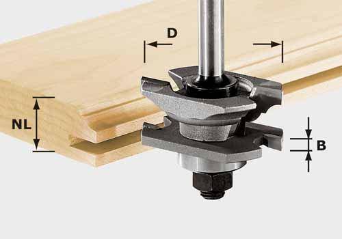 Festool Profil-Nutfräser HW S8 D46 x D12-NT - NO: 490645