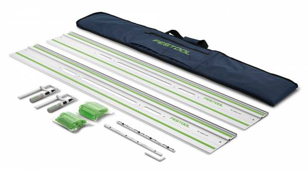 Festool Führungsschienen-Set in Tasche - 2x 1400mm "Selbstklebend" + Verbinder + Zwingen - 577932