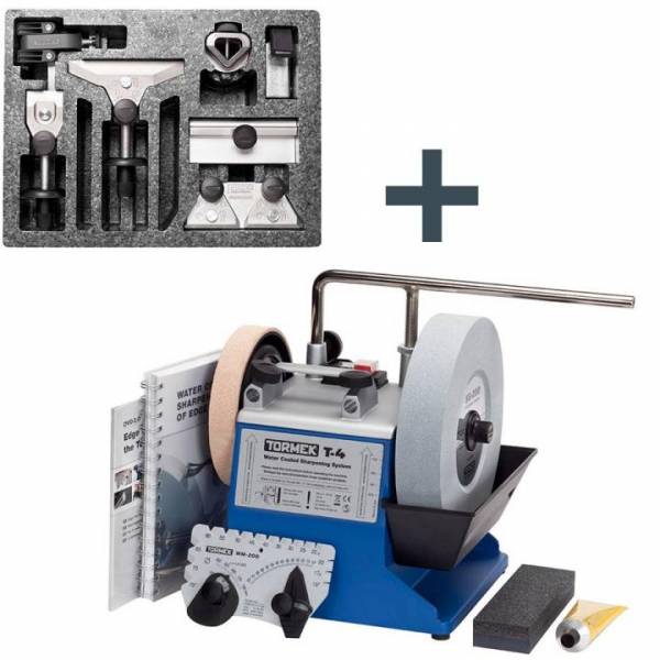 SET: TORMEK® Nassschleifmaschine-Set T-4 + Haus- und Heimpaket HTK-906