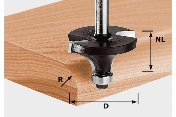 Festool Abrundfräser HW S8 D20,7/R4 KL - NO: 491011