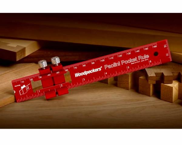 Woodpeckers® Paolini Pocket Rule - METRISCH - 150mm