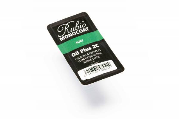 Rubio Monocoat Oil Plus 2C - Farblos - Menge: 6ml für ca. 1 Quadratmeter "PRODUKTPROBE"