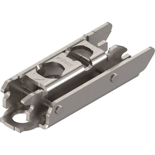 Blum® CLIP Exzenter Montageplatte gerade, Stahl, Spax-Schrauben, Distanz 3 mm - 175H3130