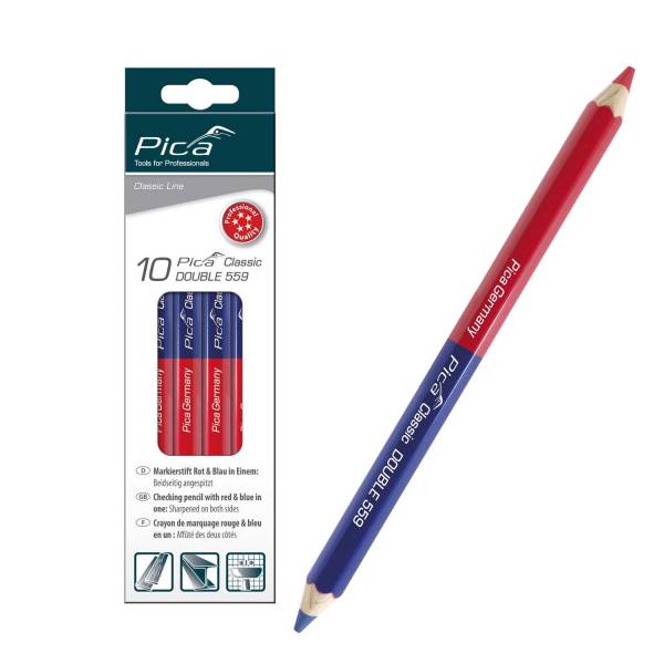 Pica Classic Markierstift rot & blau in Einem - DOUBLE 559