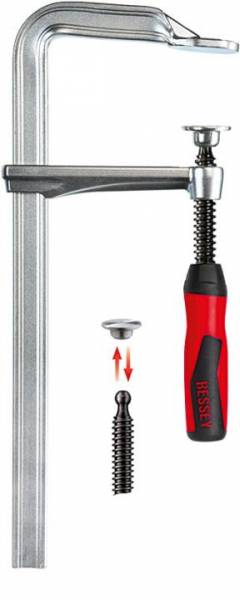 Bessey Ganzstahl-Schraubzwinge - Spannweite: 200mm − GZ20-2K