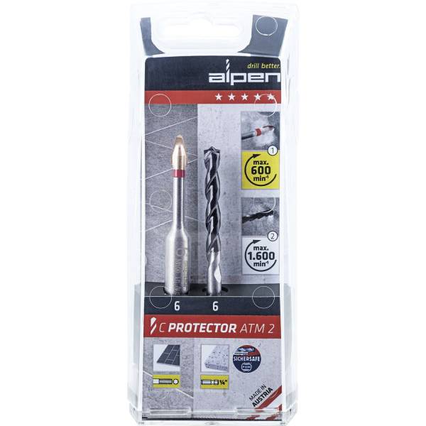 ALPEN® Feinsteinzeug- Betonbohrer-Satz Ø 6mm C-PROTECTOR - 0000303062100