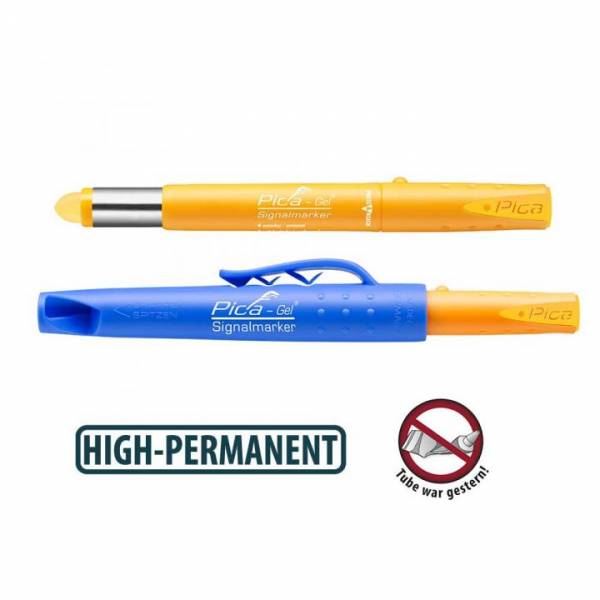 Pica-Gel Signalmarker - HIGH-PERMANENT - Farbe: Gelb - 8084