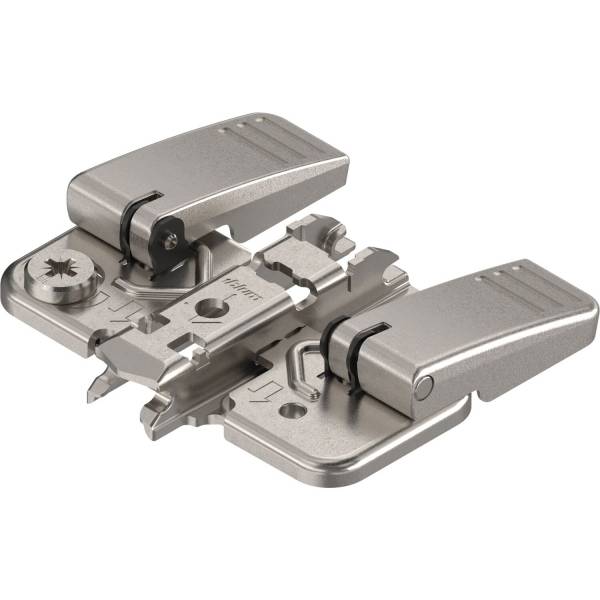 Blum® CLIP Kreuzmontageplatte, Stahl, INSERTA, HV: Exzenter, Distanz 0 mm - 174H7100I