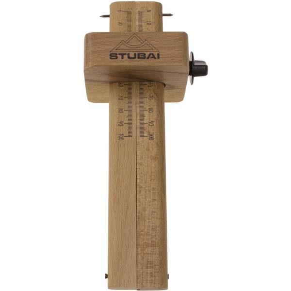 STUBAI Holz-Streichmaß doppelt, Skala 0-100 mm - Länge 220 mm