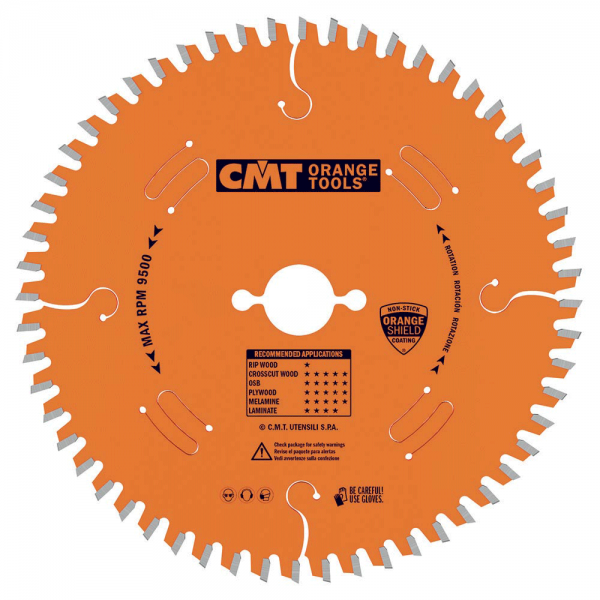 CMT HW Kreissägeblatt für feine Schnitte in Holz, Ø 260x2,5x30mm Z64