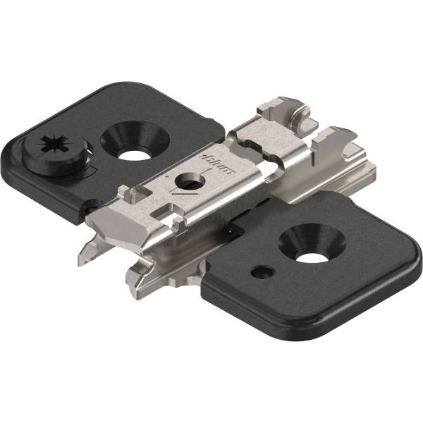 Blum® CLIP ONYX Kreuzmontageplatte, Spax-Schrauben, HV: Exzenter, Distanz 0 mm - 173H7100