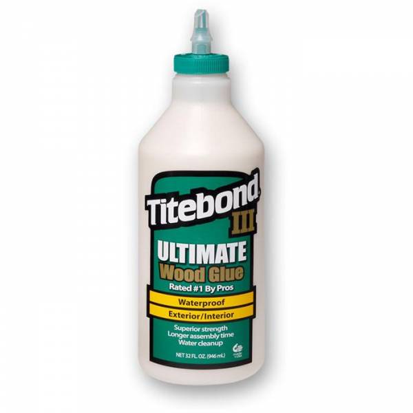 Titebond® III Ultimate Wood Glue 32Oz (entspricht 946ml) - WASSERFEST - Holzleim