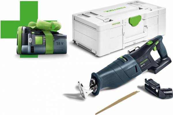 GRATIS AKKU - Festool Akku-Säbelsäge RSC 18 EB-Basic 5,0- 578409